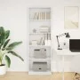 Engineered wood white shelf 60x24x176 cm by , Bookcases and shelves - Ref: Foro24-857821, Price: 67,83 €, Discount: %