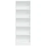 Engineered wood white shelf 60x24x176 cm by , Bookcases and shelves - Ref: Foro24-857821, Price: 67,83 €, Discount: %