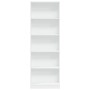 Weißes Regal aus Ingenieurholz 60x24x176 cm von , Bücherregale und Regale - Ref: Foro24-857821, Preis: 71,38 €, Rabatt: %