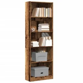Regal aus Holzwerkstoff in verwitterter Farbe, 60x24x176 cm. von , Bücherregale und Regale - Ref: Foro24-857828, Preis: 73,92...