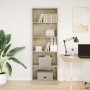 Engineered wood bookshelf in Sonoma oak, 60x24x176 cm. by , Bookcases and shelves - Ref: Foro24-857823, Price: 74,09 €, Disco...