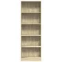 Engineered wood bookshelf in Sonoma oak, 60x24x176 cm. by , Bookcases and shelves - Ref: Foro24-857823, Price: 72,41 €, Disco...
