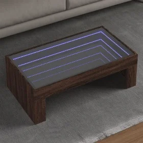 Couchtisch mit Infinity LED in Eichenbraun 90x50x30 cm von , Couchtisch - Ref: Foro24-847622, Preis: 100,15 €, Rabatt: %