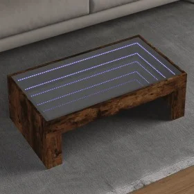 Couchtisch mit Infinity LED in geräucherter Eiche 90x50x30 cm von , Couchtisch - Ref: Foro24-847620, Preis: 99,26 €, Rabatt: %