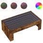 Coffee table with Infinity LED smoked oak 90x50x30 cm by , Coffee table - Ref: Foro24-847620, Price: 100,32 €, Discount: %
