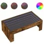 Mesa de centro con Infinity LED roble ahumado 90x50x30 cm de , Mesas de centro - Ref: Foro24-847620, Precio: 99,26 €, Descuen...
