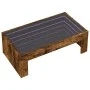 Mesa de centro con Infinity LED roble ahumado 90x50x30 cm de , Mesas de centro - Ref: Foro24-847620, Precio: 99,26 €, Descuen...