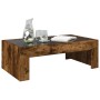 Coffee table with Infinity LED smoked oak 90x50x30 cm by , Coffee table - Ref: Foro24-847620, Price: 100,32 €, Discount: %