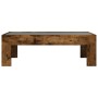 Coffee table with Infinity LED smoked oak 90x50x30 cm by , Coffee table - Ref: Foro24-847620, Price: 100,32 €, Discount: %