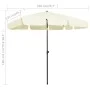 Sombrilla de playa amarillo arena 200x125 cm de vidaXL, Sombrillas - Ref: Foro24-314727, Precio: 47,52 €, Descuento: %