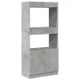 Engineered wood sideboard in concrete gray 63x33x140 cm by , Bookcases and shelves - Ref: Foro24-855109, Price: 68,80 €, Disc...
