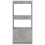 Engineered wood sideboard in concrete gray 63x33x140 cm by , Bookcases and shelves - Ref: Foro24-855109, Price: 69,60 €, Disc...