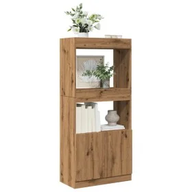 Ingenieurholz-Sideboard Eiche Artisian 63x33x140 cm von , Bücherregale und Regale - Ref: Foro24-855114, Preis: 69,01 €, Rabat...
