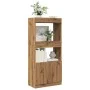 Engineered wood oak artisian sideboard 63x33x140 cm by , Bookcases and shelves - Ref: Foro24-855114, Price: 68,70 €, Discount: %