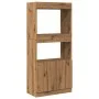 Engineered wood oak artisian sideboard 63x33x140 cm by , Bookcases and shelves - Ref: Foro24-855114, Price: 68,70 €, Discount: %
