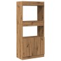 Ingenieurholz-Sideboard Eiche Artisian 63x33x140 cm von , Bücherregale und Regale - Ref: Foro24-855114, Preis: 69,51 €, Rabat...