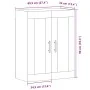 Armario de pared madera de ingeniería envejecida 69,5x34x90 cm de , Aparadores - Ref: Foro24-857312, Precio: 80,13 €, Descuen...