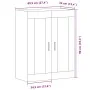 Armario de pared madera de ingeniería envejecida 69,5x34x90 cm de , Aparadores - Ref: Foro24-857310, Precio: 71,85 €, Descuen...