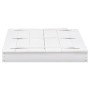 Arenero infantil de madera de abeto blanco 95x90x15 cm de vidaXL, Cajones de arena - Ref: Foro24-313889, Precio: 114,50 €, De...