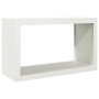 Weißer Stahlholzstapel 100x40x60 cm von , Brennholztaschen und -halter - Ref: Foro24-850983, Preis: 101,22 €, Rabatt: %