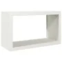 White steel firewood rack 100x40x60 cm by , Firewood bags and holders - Ref: Foro24-850983, Price: 113,91 €, Discount: %