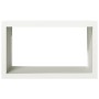 Weißer Stahlholzstapel 100x40x60 cm von , Brennholztaschen und -halter - Ref: Foro24-850983, Preis: 101,22 €, Rabatt: %