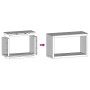Weißer Stahlholzstapel 100x40x60 cm von , Brennholztaschen und -halter - Ref: Foro24-850983, Preis: 101,22 €, Rabatt: %