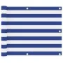 Balkonmarkise aus weißem und blauem Oxford-Stoff, 75 x 300 cm von vidaXL, Sonnenschirme - Ref: Foro24-134912, Preis: 19,98 €,...