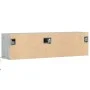 Wall-mounted TV unit with LED lights in concrete gray, 140x31x38 cm. by , TV Furniture - Ref: Foro24-852372, Price: 100,01 €,...