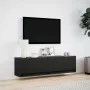 Wand-TV-Möbel mit LED-Lichtern schwarz 140x31x38 cm von , TV-Möbel - Ref: Foro24-852370, Preis: 116,43 €, Rabatt: %