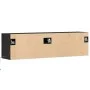 Wand-TV-Möbel mit LED-Lichtern schwarz 140x31x38 cm von , TV-Möbel - Ref: Foro24-852370, Preis: 116,43 €, Rabatt: %