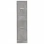 Armario botiquín madera ingeniería gris hormigón 30x41x118 cm de , Taquillas y armarios de almacenamiento - Ref: Foro24-85516...