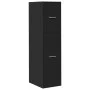 Engineered wood black medicine cabinet 30x41x118 cm by , Lockers and storage cabinets - Ref: Foro24-855161, Price: 101,57 €, ...