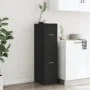Engineered wood black medicine cabinet 30x41x118 cm by , Lockers and storage cabinets - Ref: Foro24-855161, Price: 101,57 €, ...