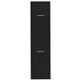 Engineered wood black medicine cabinet 30x41x118 cm by , Lockers and storage cabinets - Ref: Foro24-855161, Price: 101,57 €, ...