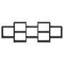 Engineered wood black wall shelf 129x18x42 cm by , Shelves and shelves - Ref: Foro24-853219, Price: 64,15 €, Discount: %