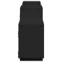 Engineered wood black wall shelf 129x18x42 cm by , Shelves and shelves - Ref: Foro24-853219, Price: 64,15 €, Discount: %