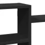 Engineered wood black wall shelf 129x18x42 cm by , Shelves and shelves - Ref: Foro24-853219, Price: 62,68 €, Discount: %