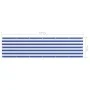 Balkonmarkise aus weißem und blauem Oxford-Stoff, 75 x 300 cm von vidaXL, Sonnenschirme - Ref: Foro24-134912, Preis: 19,98 €,...