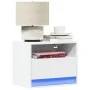 Wall-mounted bedside tables with LED lights, 2 units, white by , Nightstands - Ref: Foro24-852062, Price: 60,94 €, Discount: %