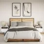 Wall-mounted bedside tables with LED lights, 2 units, white by , Nightstands - Ref: Foro24-852062, Price: 60,94 €, Discount: %