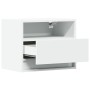 Wall-mounted bedside tables with LED lights, 2 units, white by , Nightstands - Ref: Foro24-852062, Price: 61,40 €, Discount: %