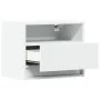 Wall-mounted bedside tables with LED lights, 2 units, white by , Nightstands - Ref: Foro24-852062, Price: 60,94 €, Discount: %