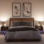 Wall-mounted bedside tables with LED lights, 2 units, brown oak. by , Nightstands - Ref: Foro24-852074, Price: 59,65 €, Disco...
