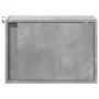 Wall-mounted bedside table with LED lights in concrete gray by , Nightstands - Ref: Foro24-852095, Price: 34,99 €, Discount: %