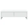 Monitor stand made of white engineered wood drawers 50x27x15 cm by , Computer bases and risers - Ref: Foro24-854661, Price: 3...