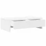 Monitor stand made of white engineered wood drawers 50x27x15 cm by , Computer bases and risers - Ref: Foro24-854661, Price: 3...