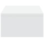 Monitor stand made of white engineered wood drawers 50x27x15 cm by , Computer bases and risers - Ref: Foro24-854661, Price: 3...