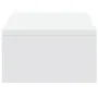 Monitor stand made of white engineered wood drawers 50x27x15 cm by , Computer bases and risers - Ref: Foro24-854661, Price: 3...
