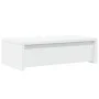 Monitor stand made of white engineered wood drawers 50x27x15 cm by , Computer bases and risers - Ref: Foro24-854661, Price: 3...